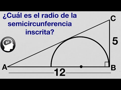 ¿Cómo calcular el radio de una semicircunferencia?