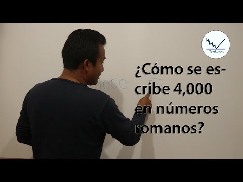 ¿Cómo se escribe el 4000 en números romanos?