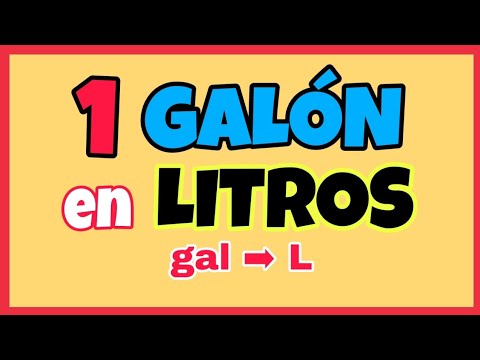 ¿Cuántos litros tiene un galon de gasolina?