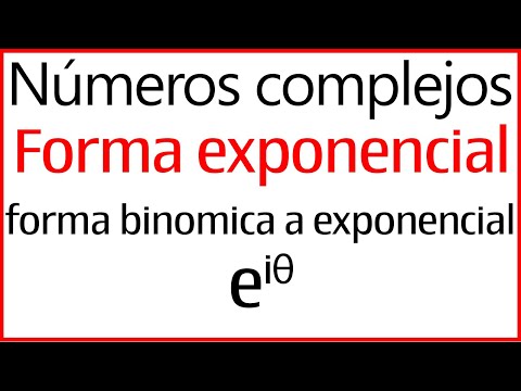 Formula exponencial de un numero complejo